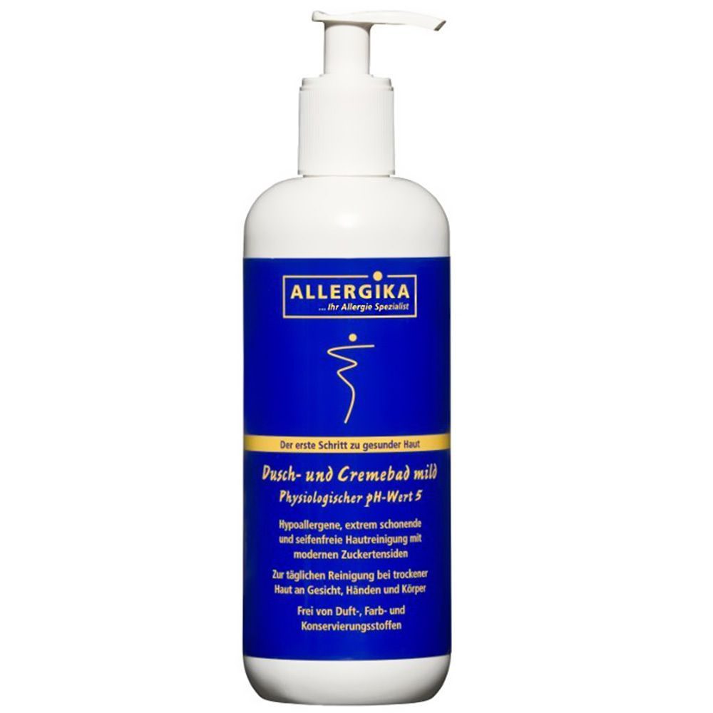 Allergika® Dusch- und Crembad Mild - Seifenfreie, hautschützende Reinigung für Gesicht und Körper