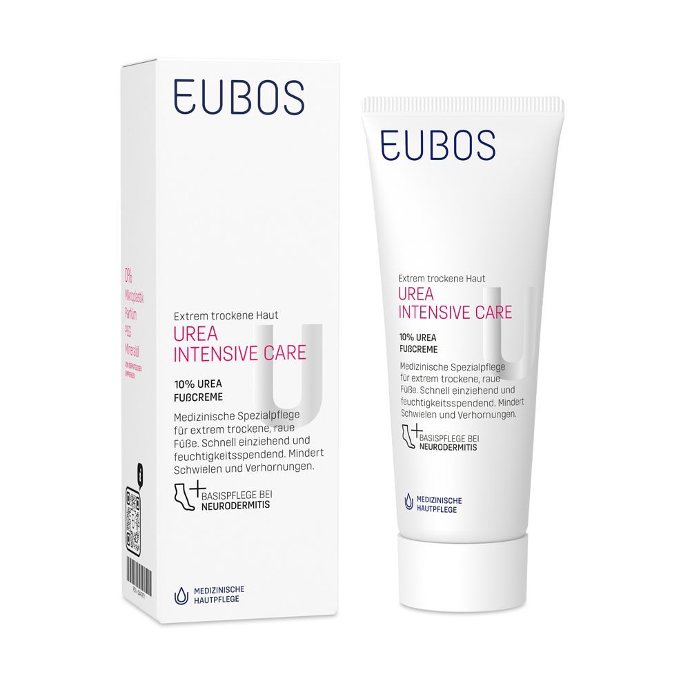 Eubos Urea Intensive Care 10% Urea Fußcreme gegen Hornhaut & sehr trockene Füße