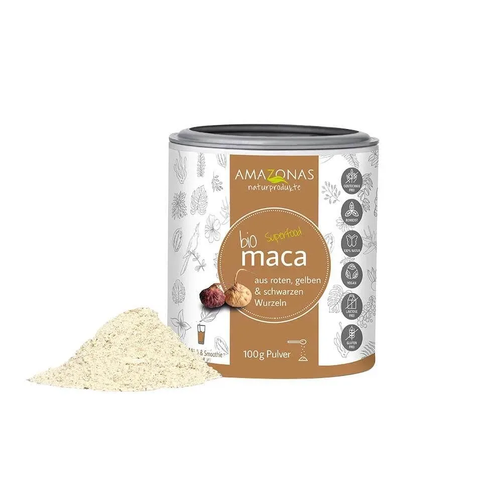 AMAZONAS maca Bio Pulver 100% pur (100g)