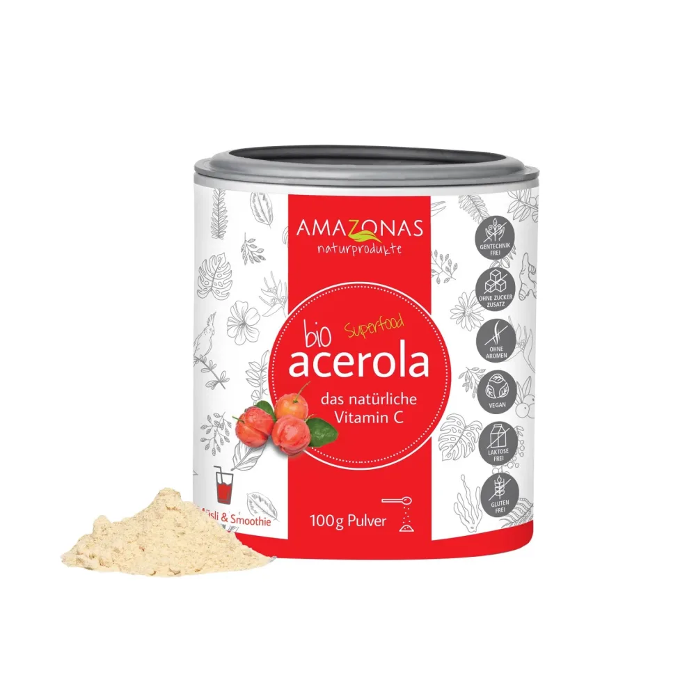 ACEROLA Bio Pulver mit 17% Vitamin C Ds 100 g