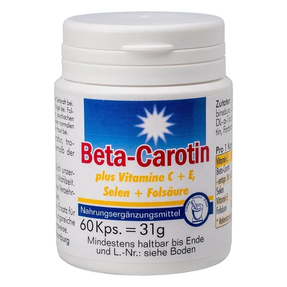 Beta Carotin Kapseln + Vitamin C + E