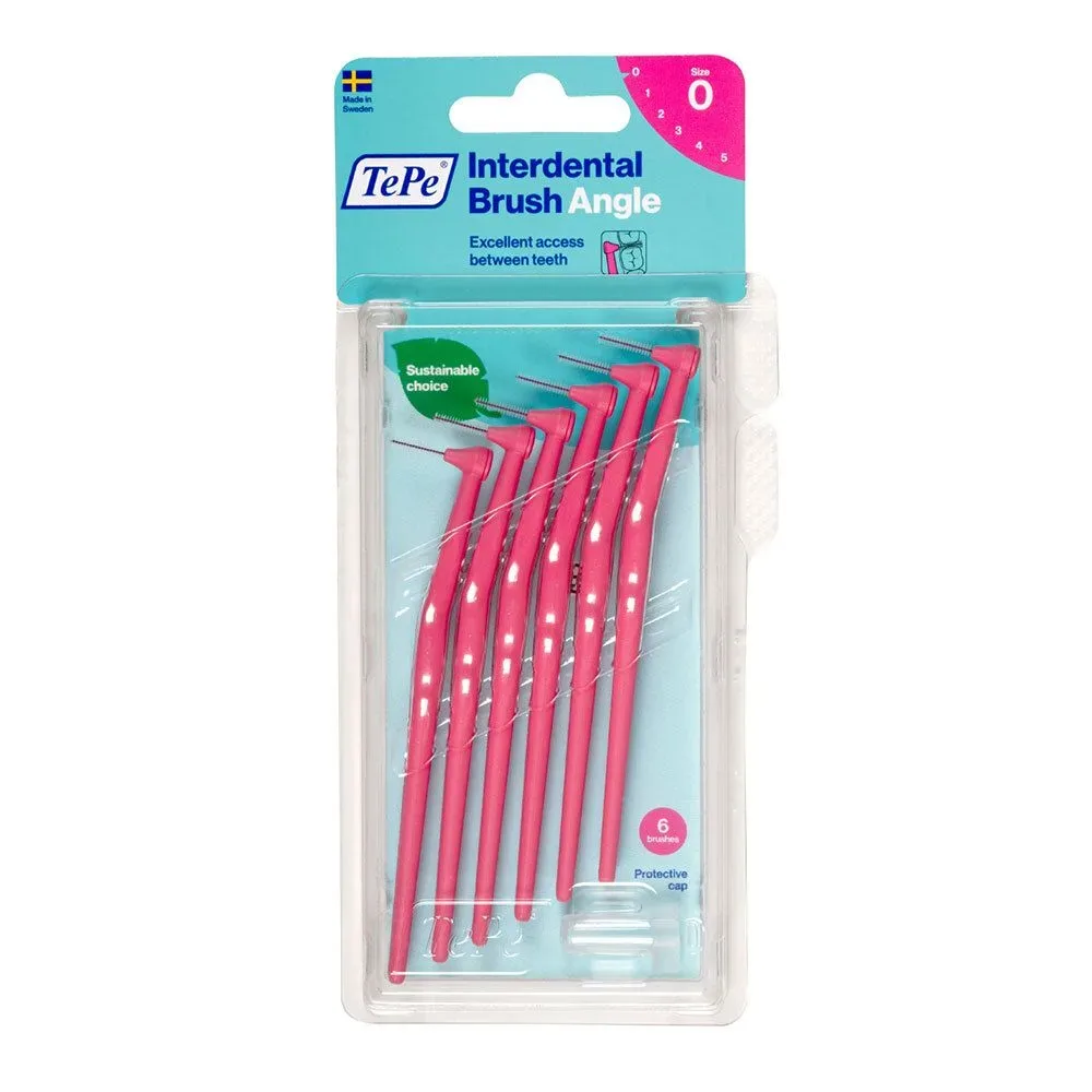 TePe Angle Interdental Brush, 0.4mm, pink (6 Stk)