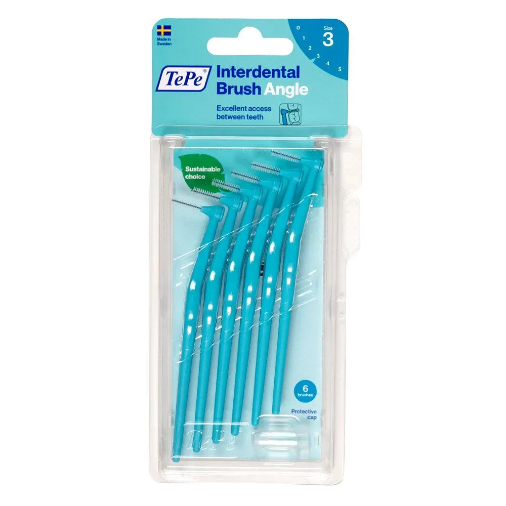 TePe Angle Interdental Brush 0.6mm blau (6 Stk)