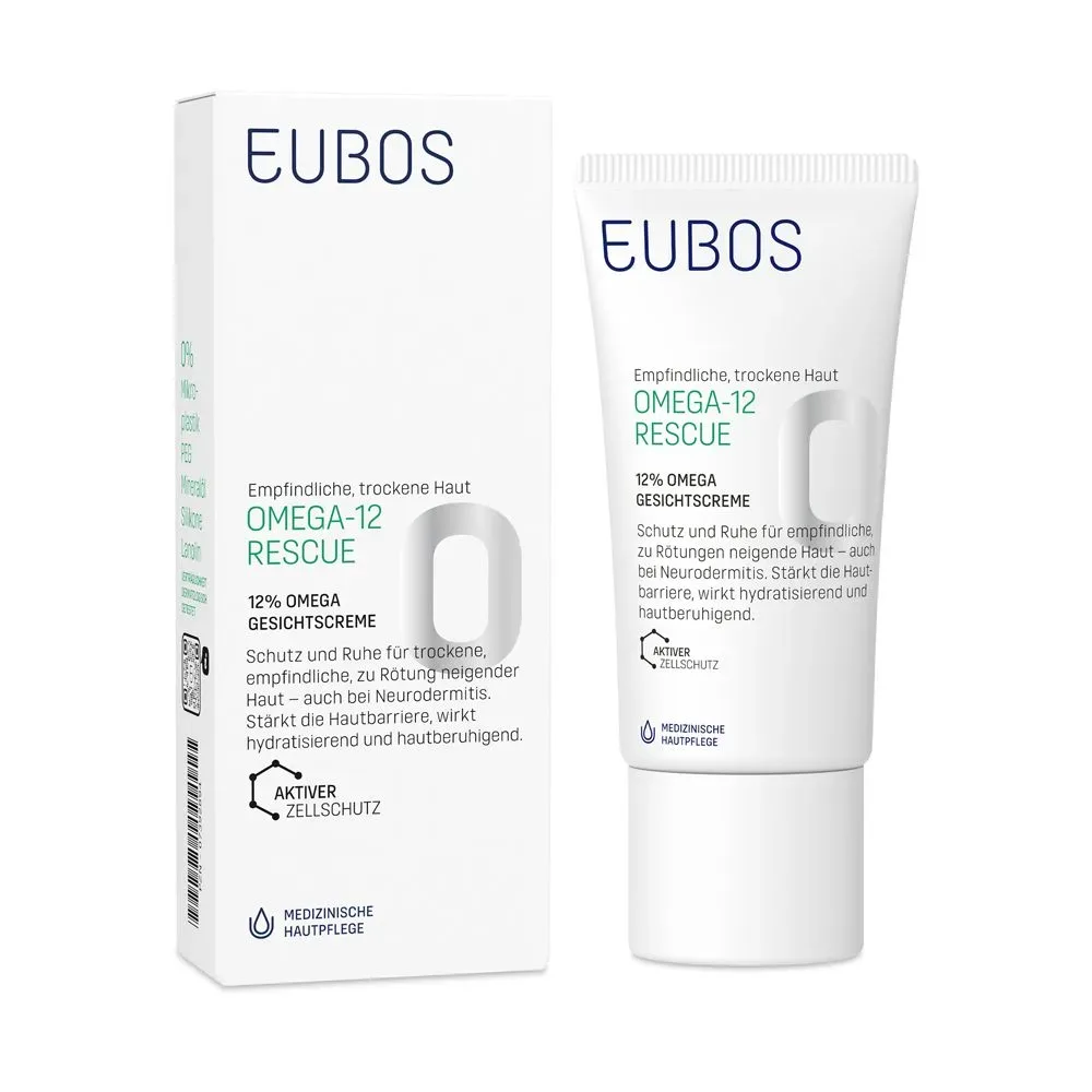 Eubos Omega-12 Rescue 12% Gesichtscreme für trockene & empfindliche Haut