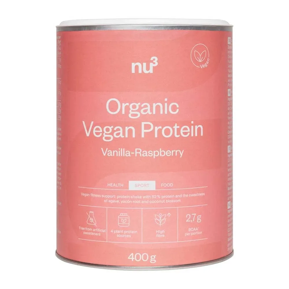 nu3 Bio Vegan Protein Shake, Vanille-Himbeere