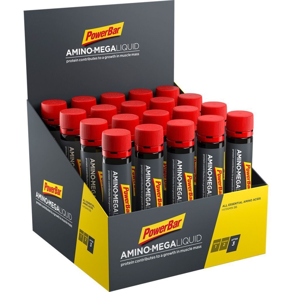 PowerBar Amino Mega Liquid, 20 x 25 ml Ampullen + Vitamin B6