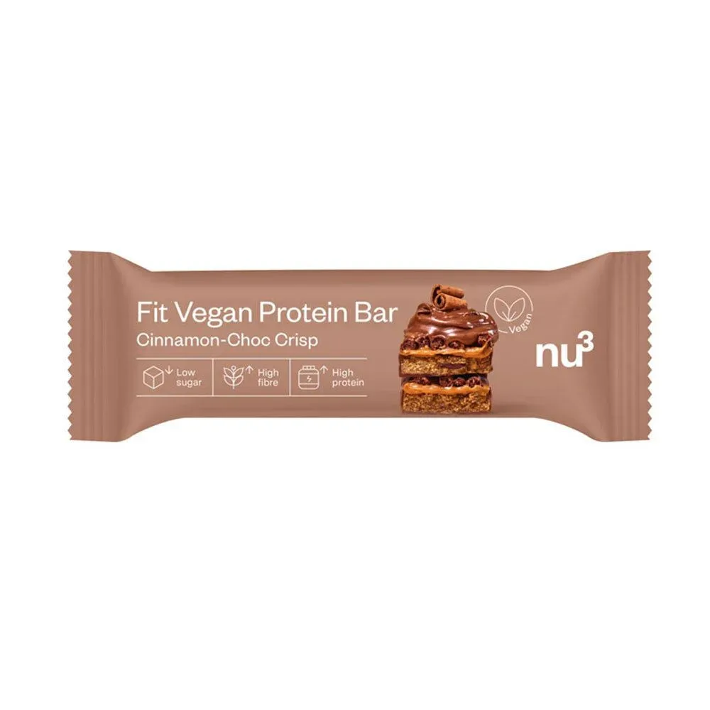 nu3 Fit Vegan Protein Bar Cinnamon-Choc Crisp