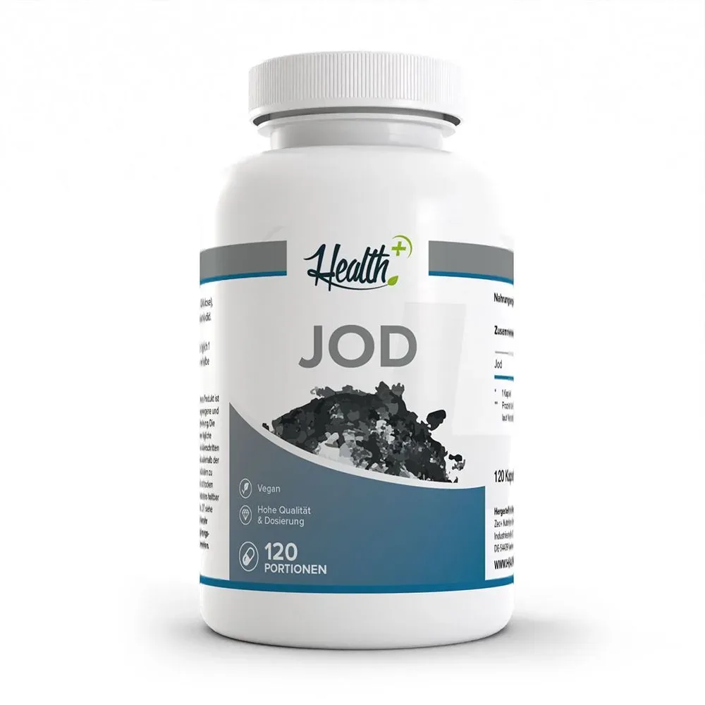 Health+ JOD ? Jod aus Kaliumjodid zur Unterstützung der Schilddrüse