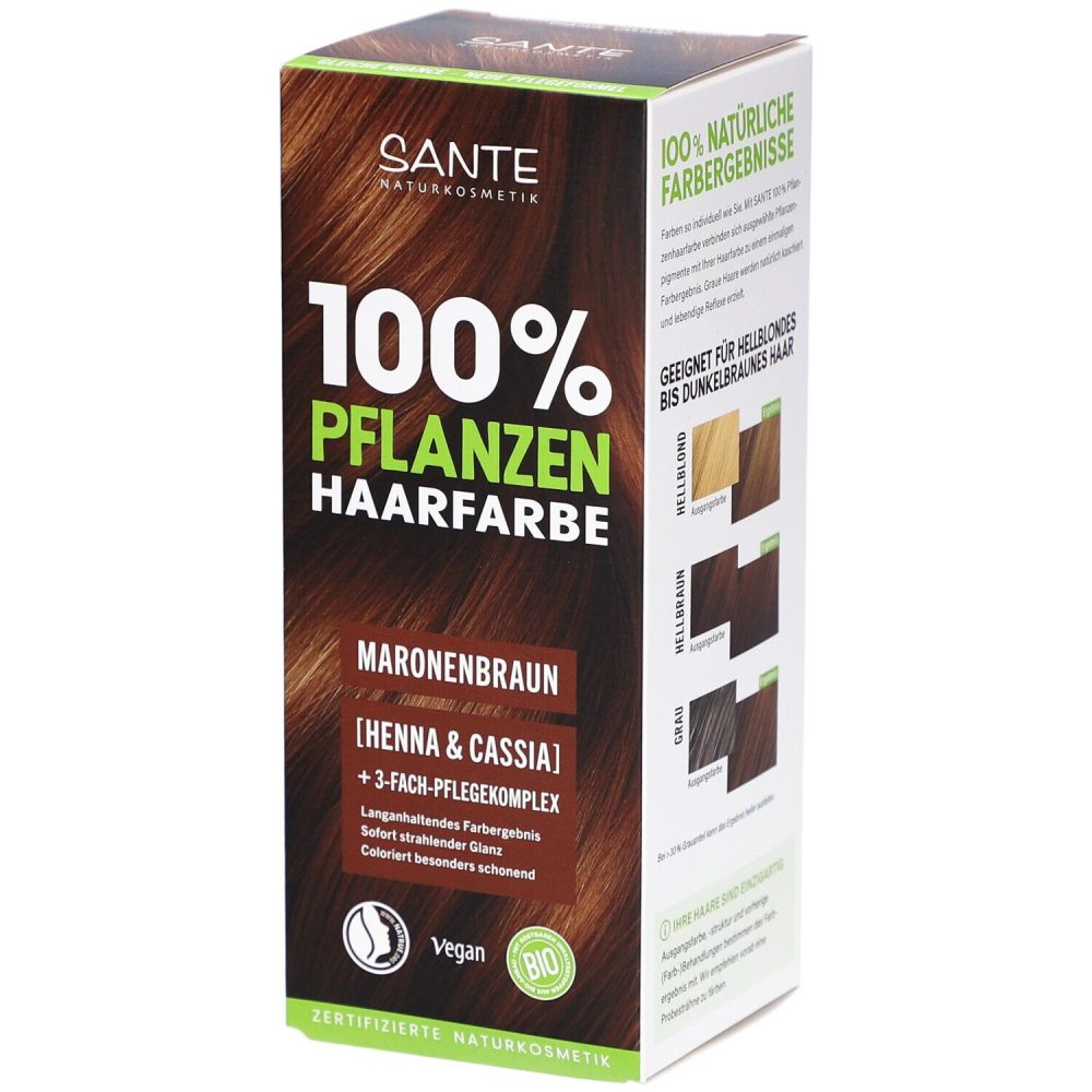 Sante 100% Pflanzenhaarfarbe Maronenbraun 08 Haarfarbe 100 g