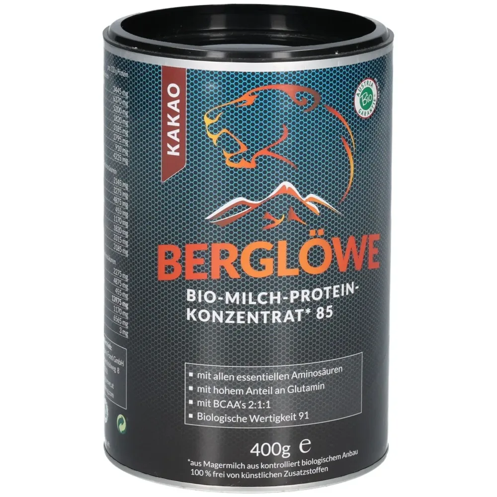 Berglöwe Bio-Milchproteinkonzentrat mit 85 % Kakaoanteil