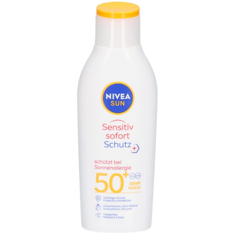 NIVEA SUN - Sensitive Immediate Protect Sonnenlotion LSF 50+, 200 ml