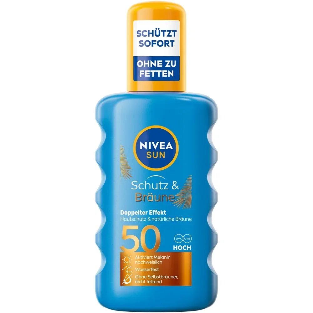 NIVEA SUN - Schutz & Bräune Sonnnenspray LSF 50, 200 ml