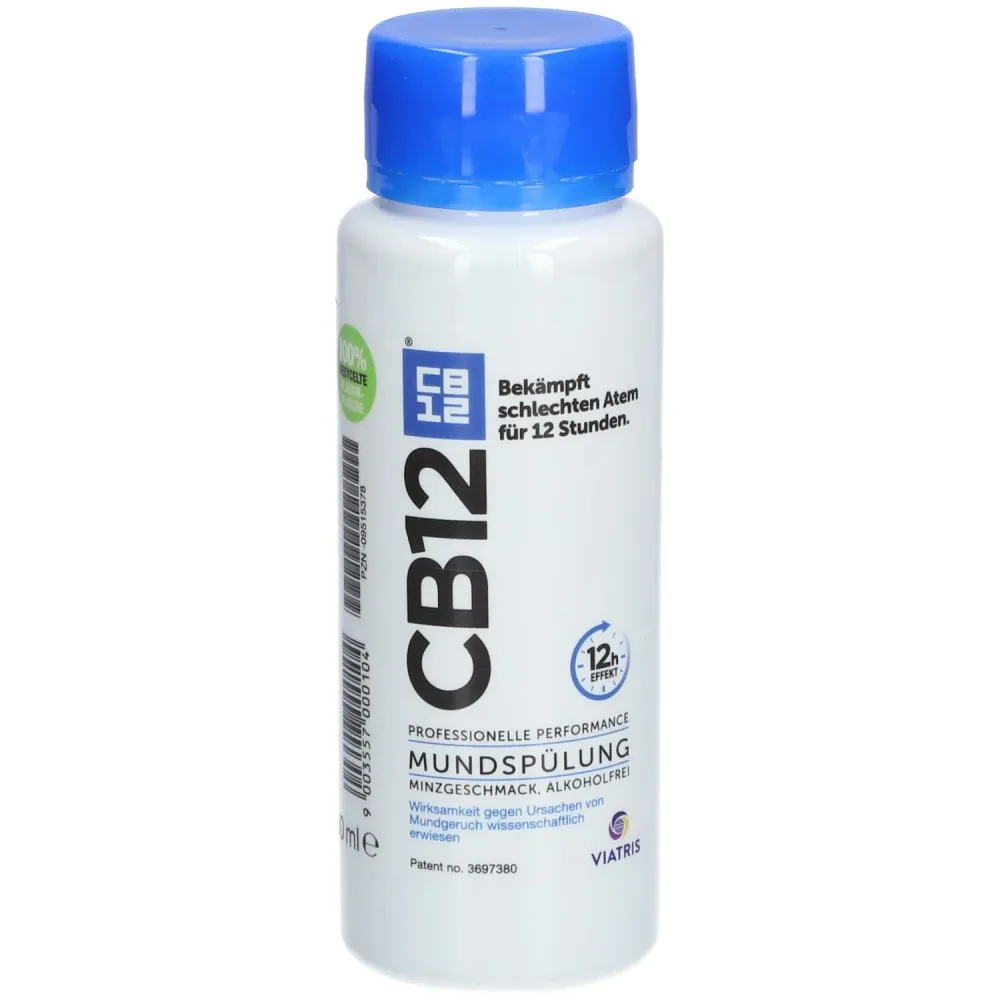 Cb12 Mundspülung: Mundwasser mit Zinkacetat & Chlorhexidin gegen schlechten Atem & Mundgeruch