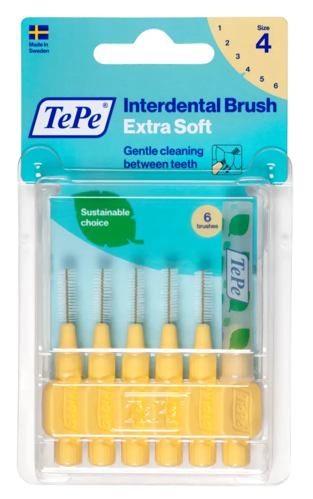 TePe Interdental Brush 0.7mm Extra Soft gelb (6 Stk)