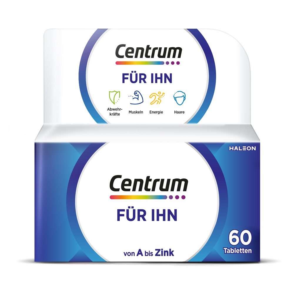 Centrum Für Ihn Multivitamin - Hochwertiges Nahrungsergänzungsmittel speziell für Männer - Vitamine und Mikronährstoffe zur täglichen Komplettversorgung