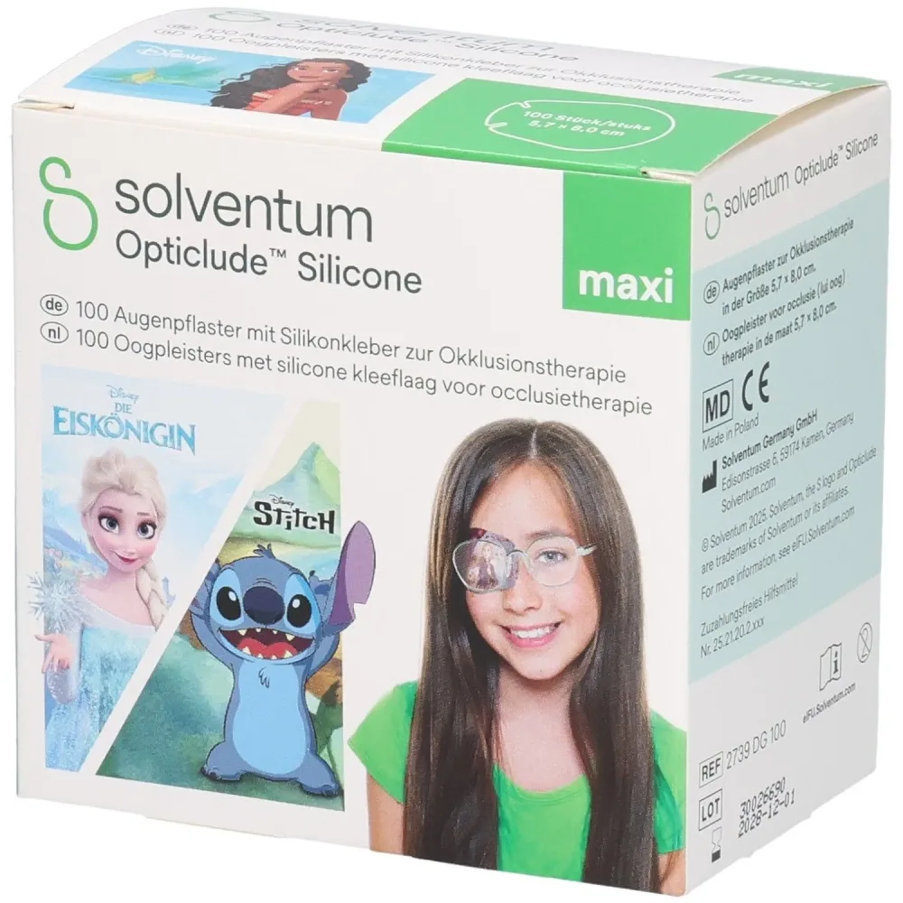 Opticlude 3M Silicone Disney Girl maxi 5,7 cm x 8 cm