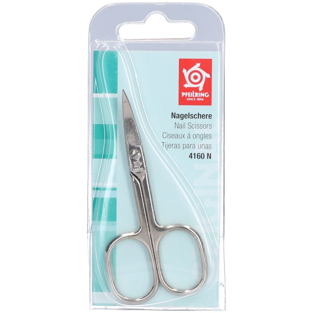 Pfeilring Schere vernickelt Nagelschere 1 Stk