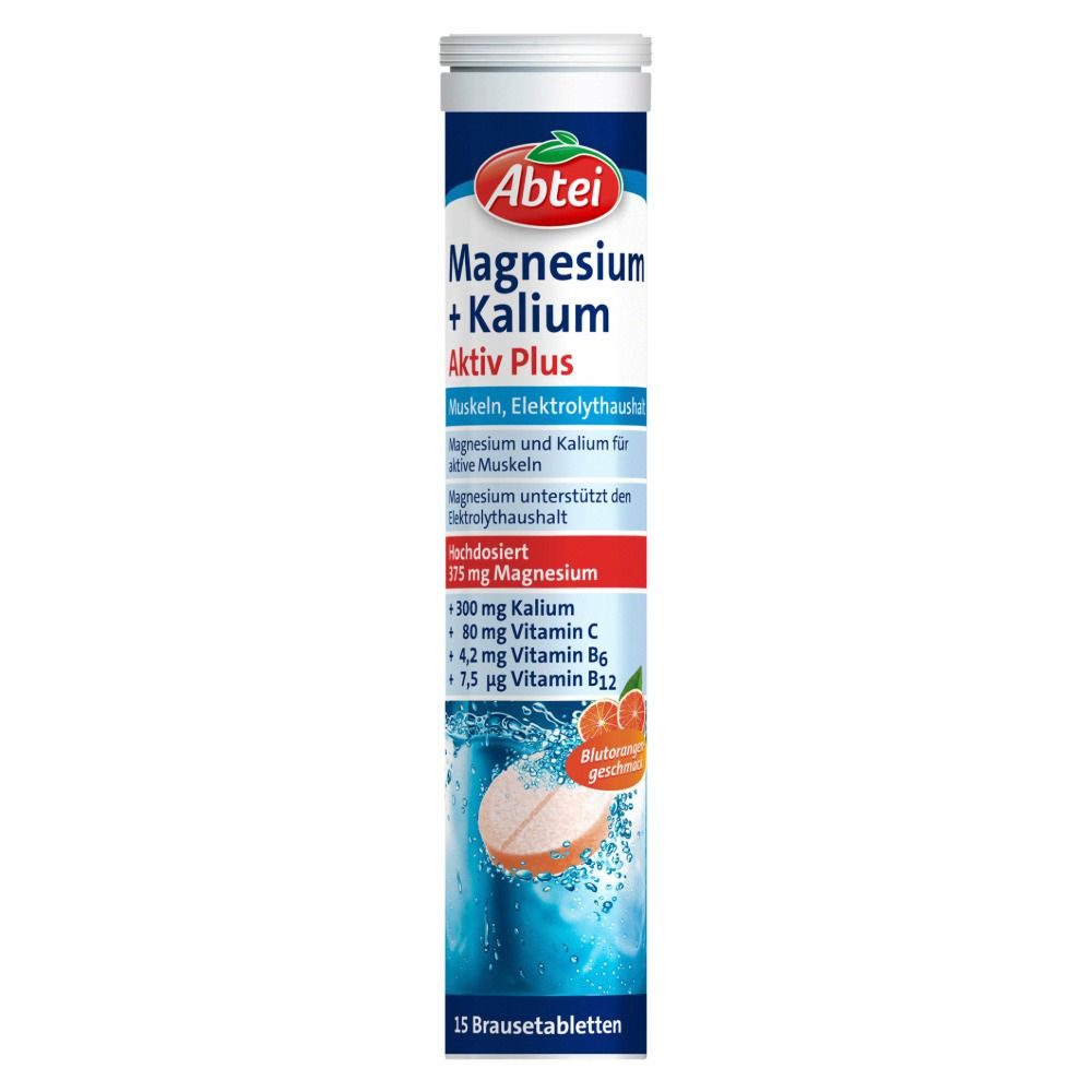Abtei Magnesium + Kalium Aktiv Plus Brause