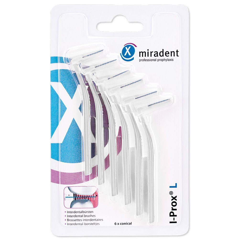 I-Prox® L ? Interdentalbürsten 6er, Weiß ? fine 0,6 mm