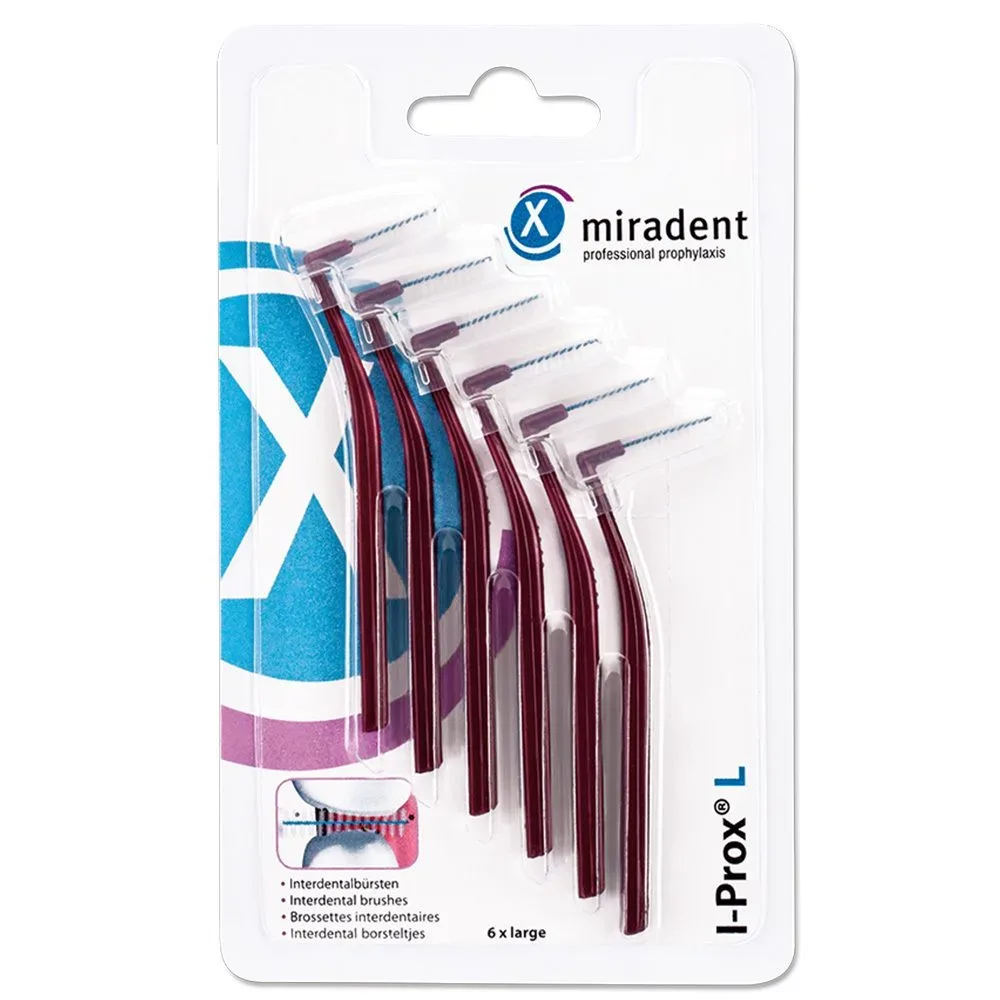 I-Prox® L ? Interdentalbürsten 6er, Bordeaux ? large 0,8 mm