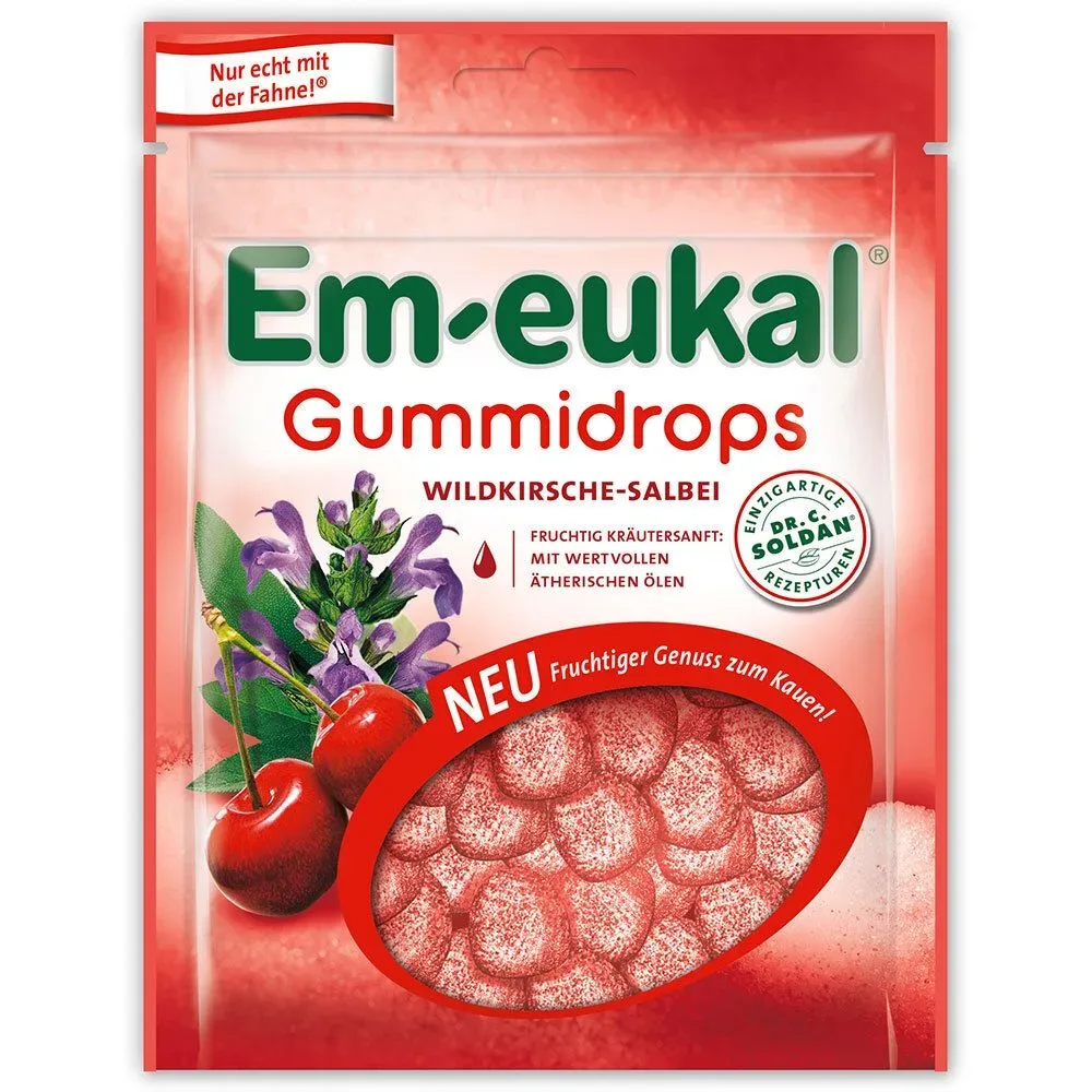 Em-eukal® Gummidrops Wildkirsche Salbei zuckerhaltig