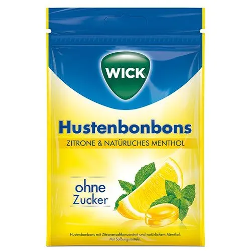Wick Zitrone & natürliches Menthol ohne Zucker