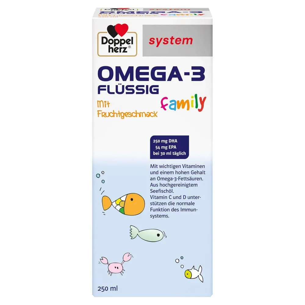 Doppelherz® system Omega-3 flüssig family