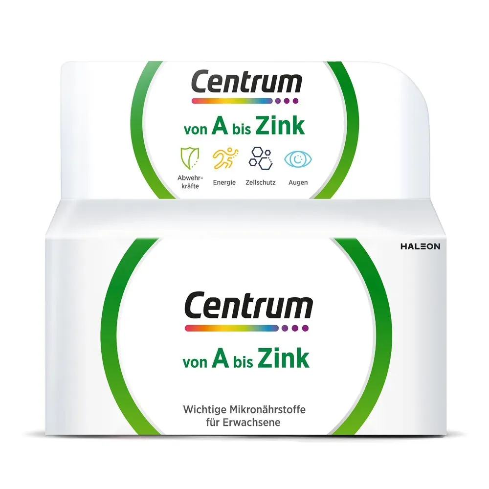 Centrum von A bis Zink Multivitamin Tabletten ? hochwertiges Nahrungsergänzungsmittel zur täglichen Komplettversorgung ? Vitamine, Mineralstoffe, Spurenelemente