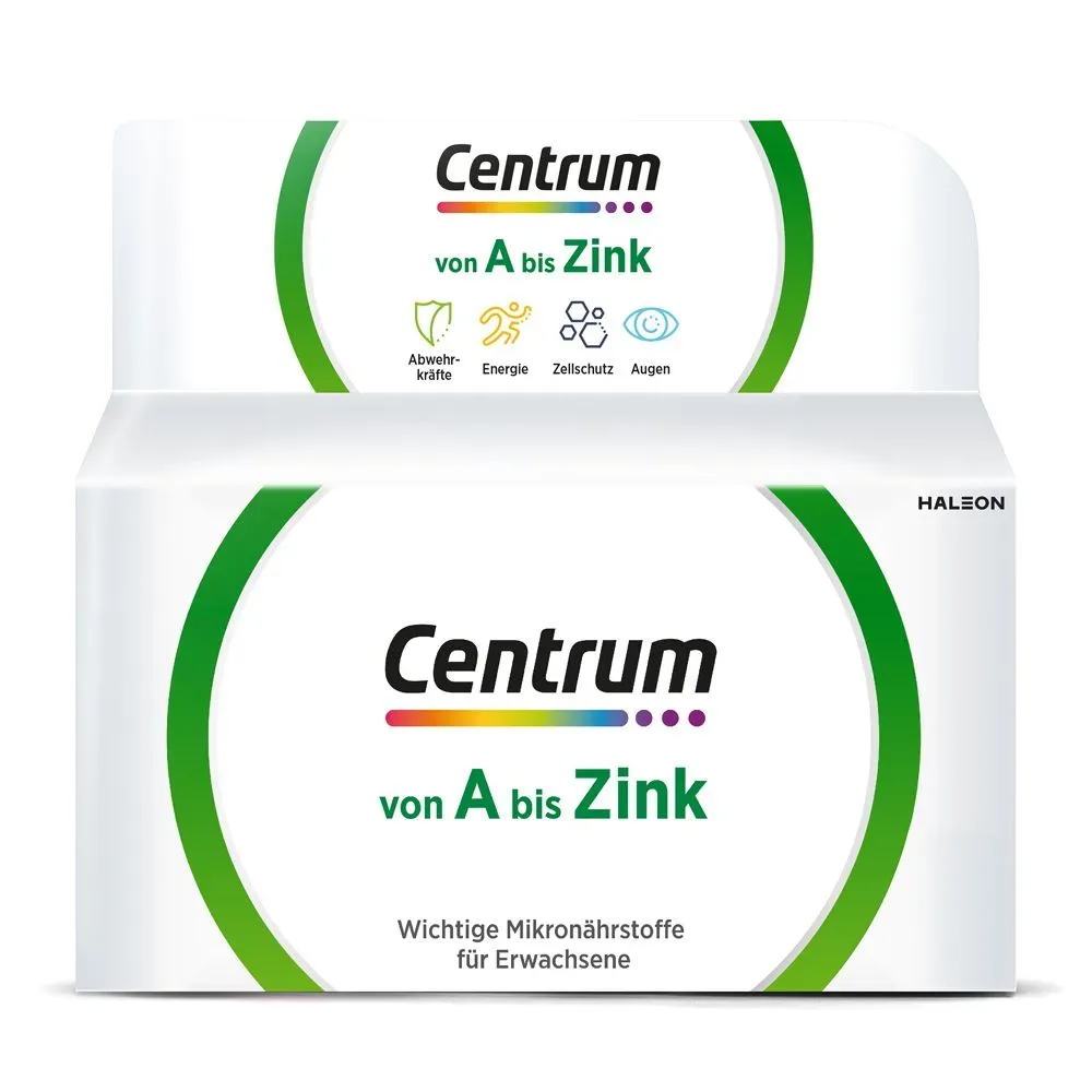 Centrum von A bis Zink Multivitamin Tabletten ? hochwertiges Nahrungsergänzungsmittel zur täglichen Komplettversorgung ? Vitamine, Mineralstoffe, Spurenelemente