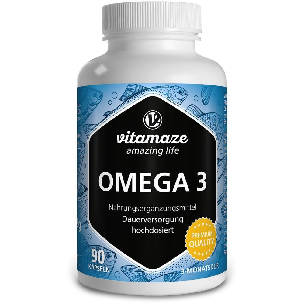 Vitamaze Omega 3 1000 mg Fischöl 90 Kapseln
