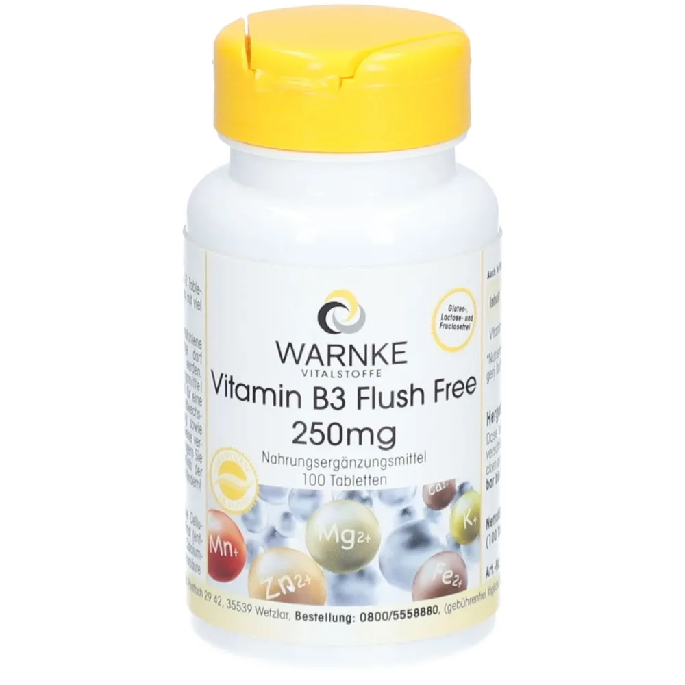 Warnke Vitamin B3 250 mg Flush Free