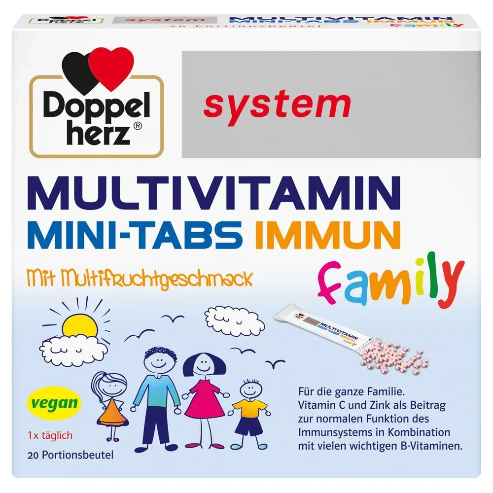 Doppelherz® system Multivitamin Mini-Tabs Family mit Multivitamingeschmack