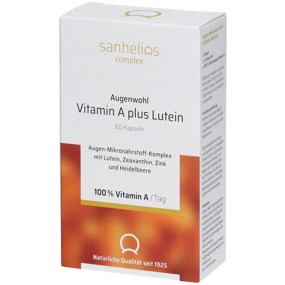 Sanhelios Augenwohl Vitamin A plus Lutein
