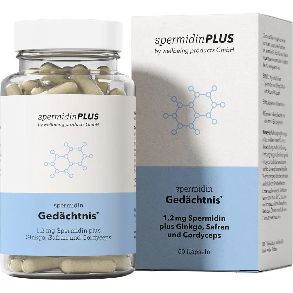 SpermidinPLUS Gedächtnis Spermidin Kapseln
