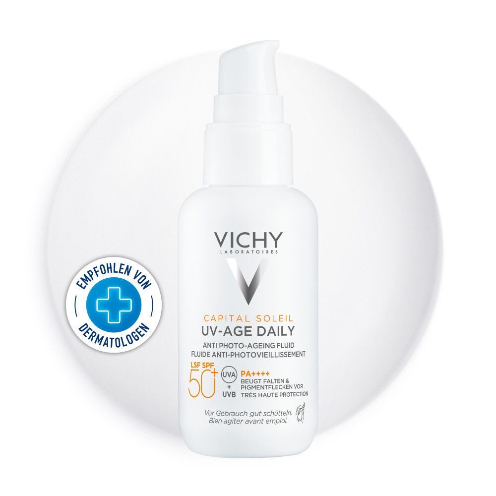 VICHY - Capital Soleil tägliches Anti-Photoaging Fluid UV-Age Daily LSF 50+ / PPD 46, Capital Soleil UV age SPF50+, 40 ml