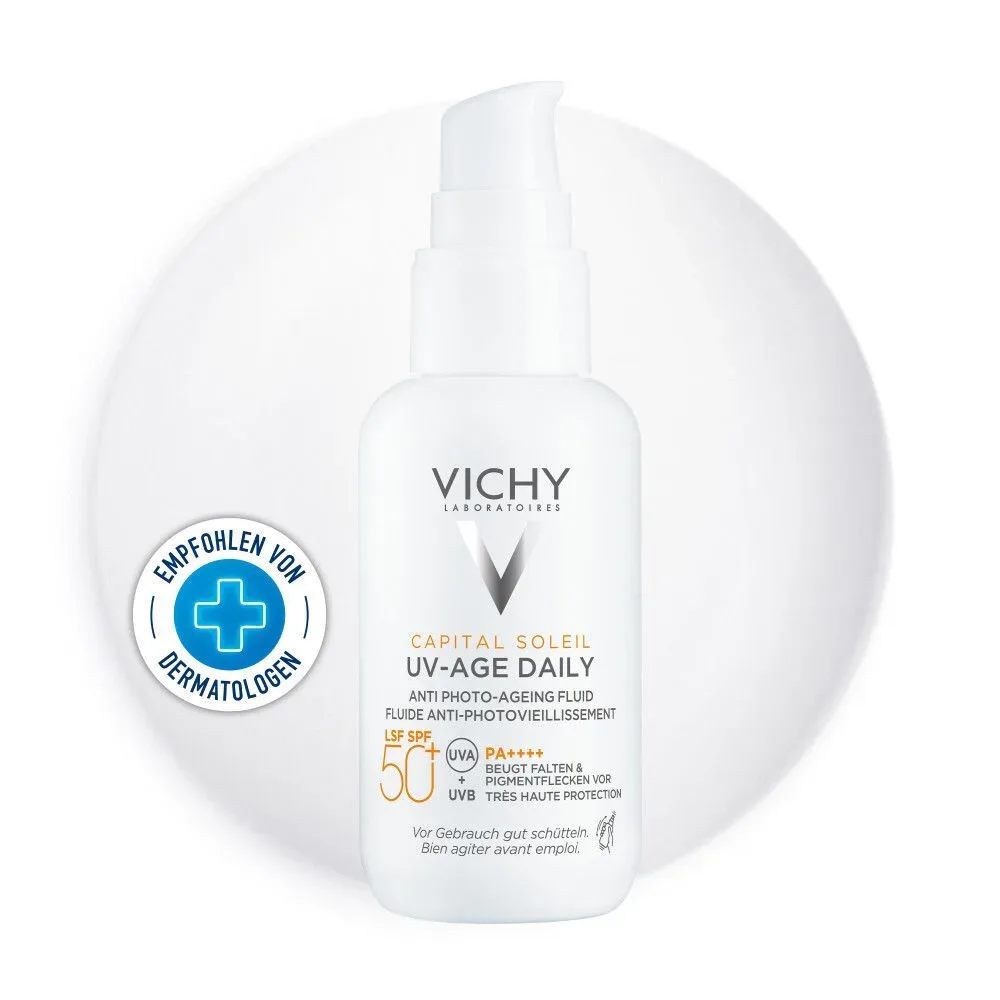 VICHY - Capital Soleil tägliches Anti-Photoaging Fluid UV-Age Daily LSF 50+ / PPD 46, Capital Soleil UV age SPF50+, 40 ml
