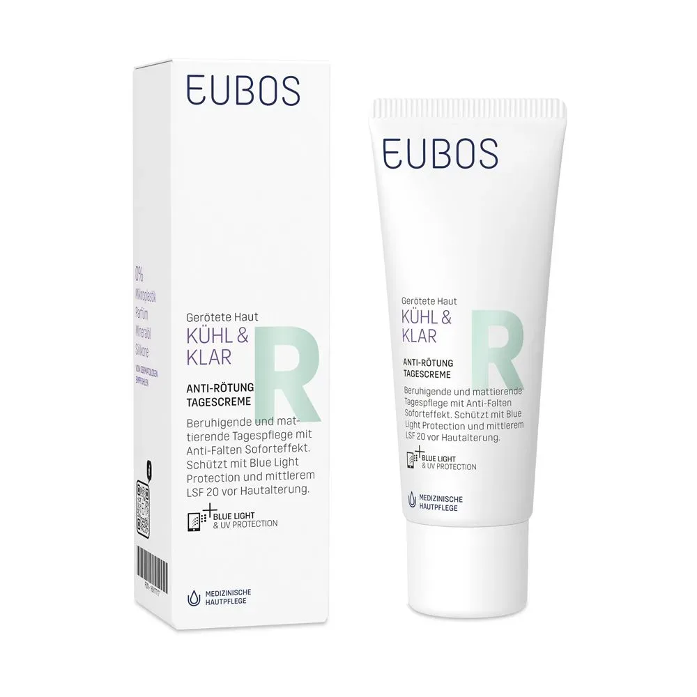 Eubos Kühl & Klar Anti-Rötung Tagescreme LSF 20 bei Rosacea & Couperose