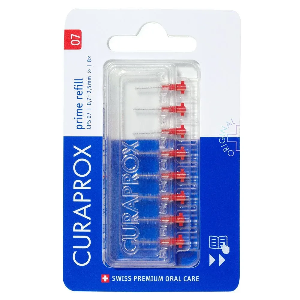 Curaprox CPS 07 prime Interdentalbürsten rot Nachfüllpackung