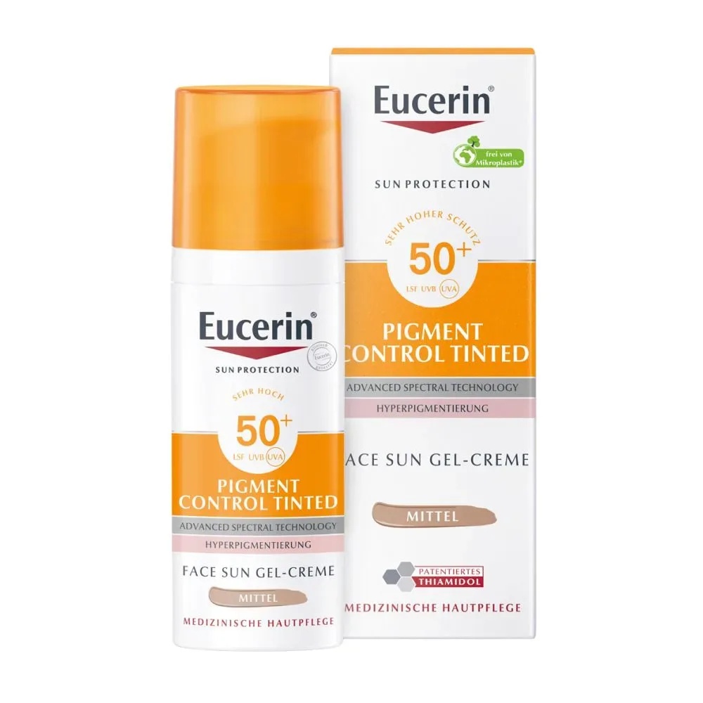 Eucerin - Pigment Control Fluid getönt Medium LSF 50+, Sun, 50 ml
