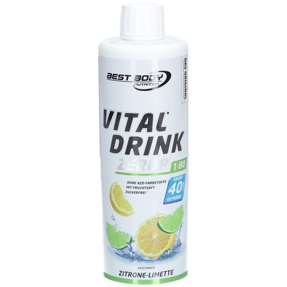 Best Body Nutrition Vital Drink Zerop® Zitrone Limette 500 ml