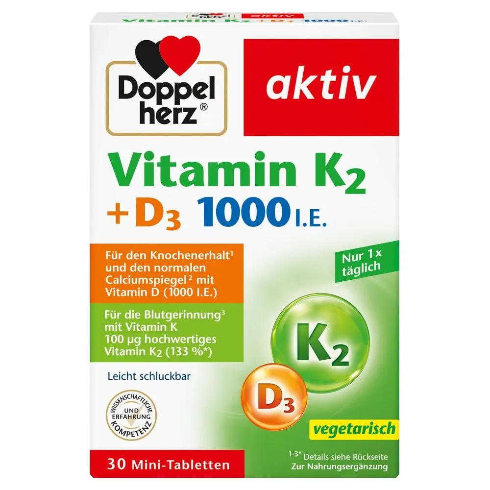 Doppelherz® aktiv Vitamin K2 + D3 1000 I.e.