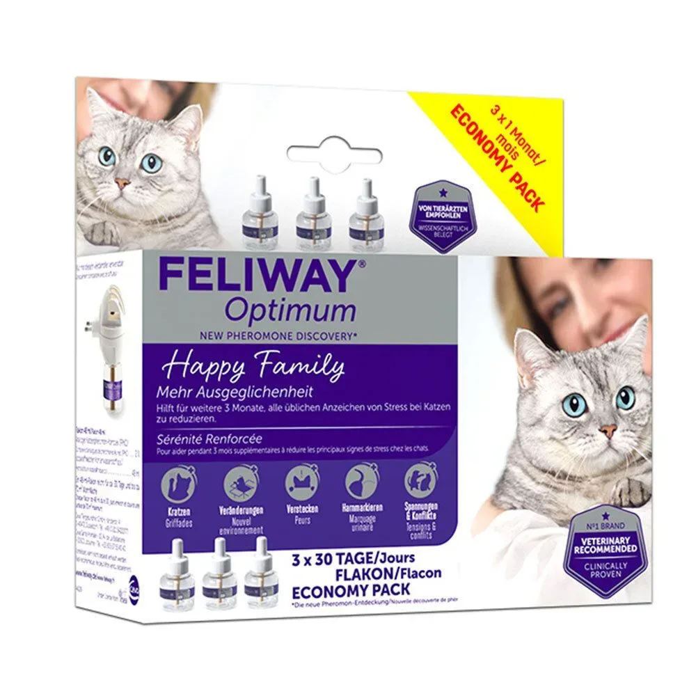 Feliway Optimum 3 x 48 Nachfüllflakon Vorteilspack