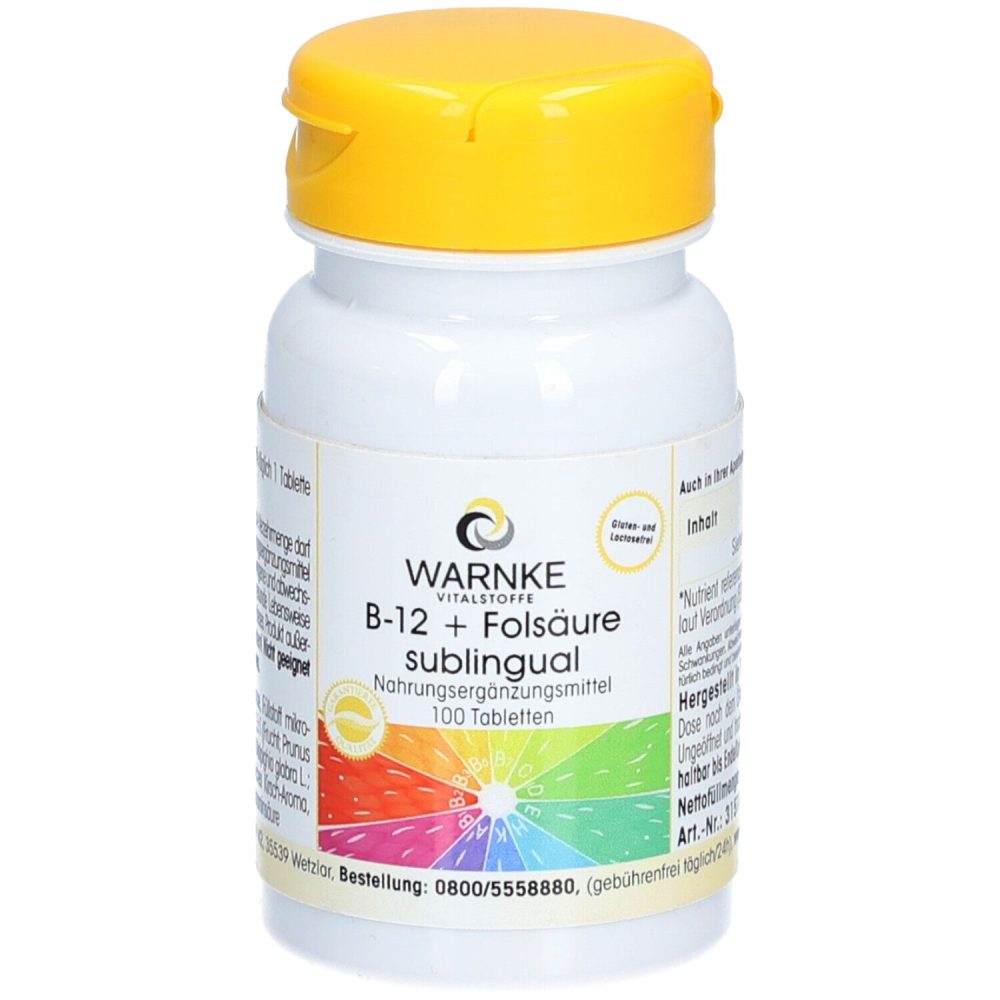 Warnke Vitalstoffe B-12 + Folsäure sublingual