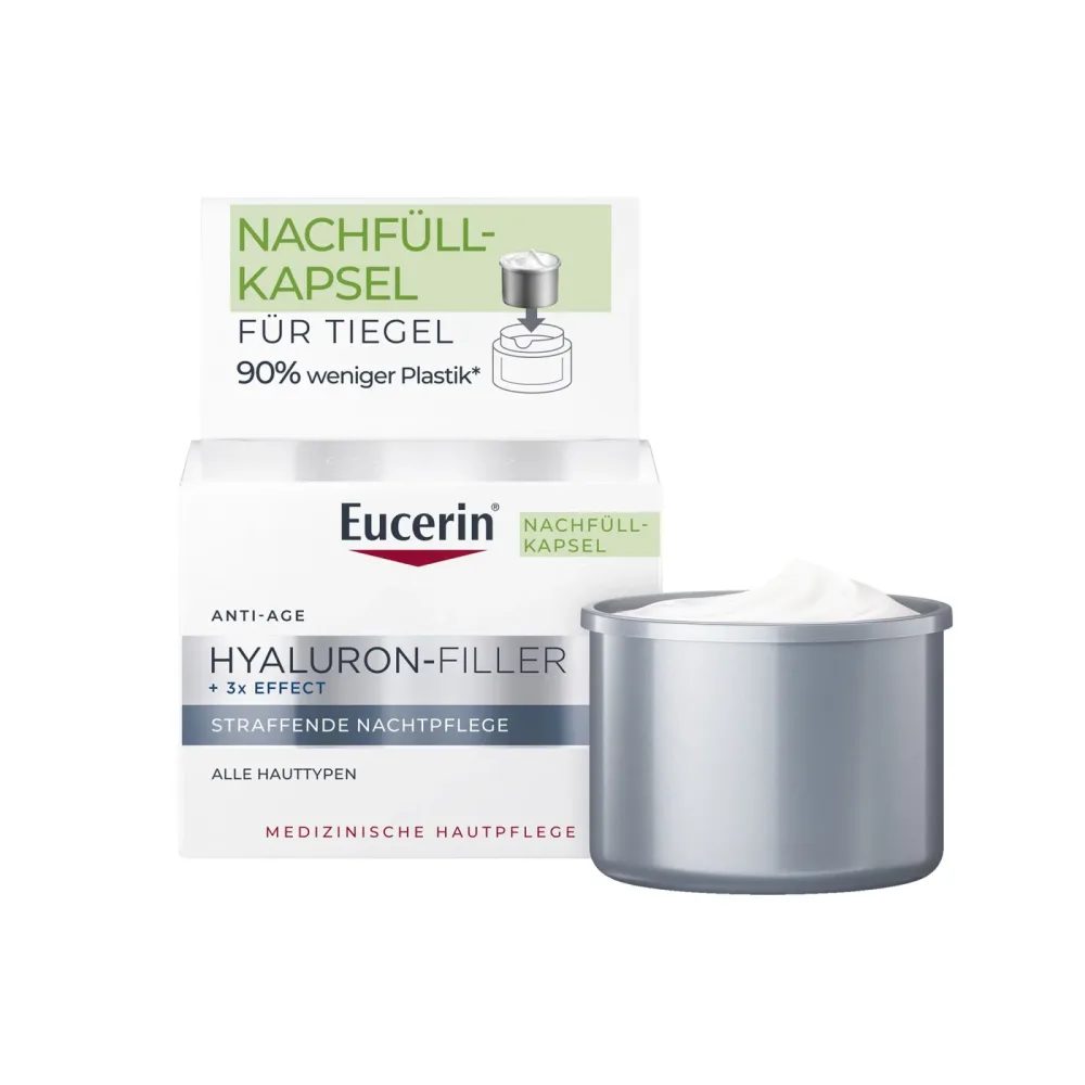 Eucerin - Hyaluron-Filler Nachtpflege Nachfüllkapsel, 50 ml
