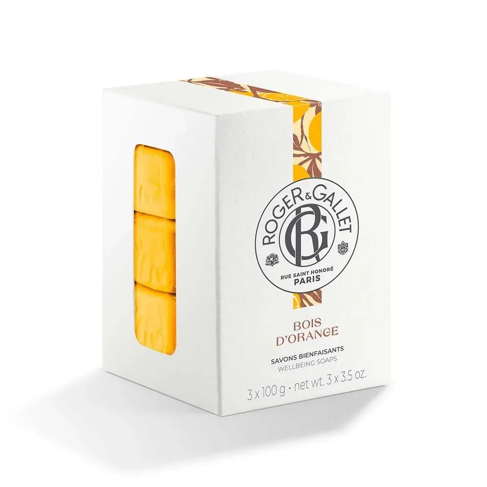Roger & Gallet - Bois d'Orange Box mit 3 Wohlfühl-Seifen, Set