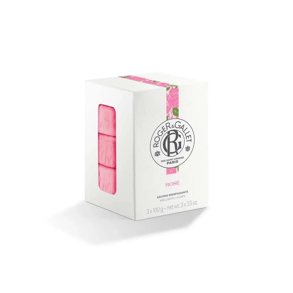 Roger & Gallet - Rose Box mit 3 Wohlfühl-Seifen, Set