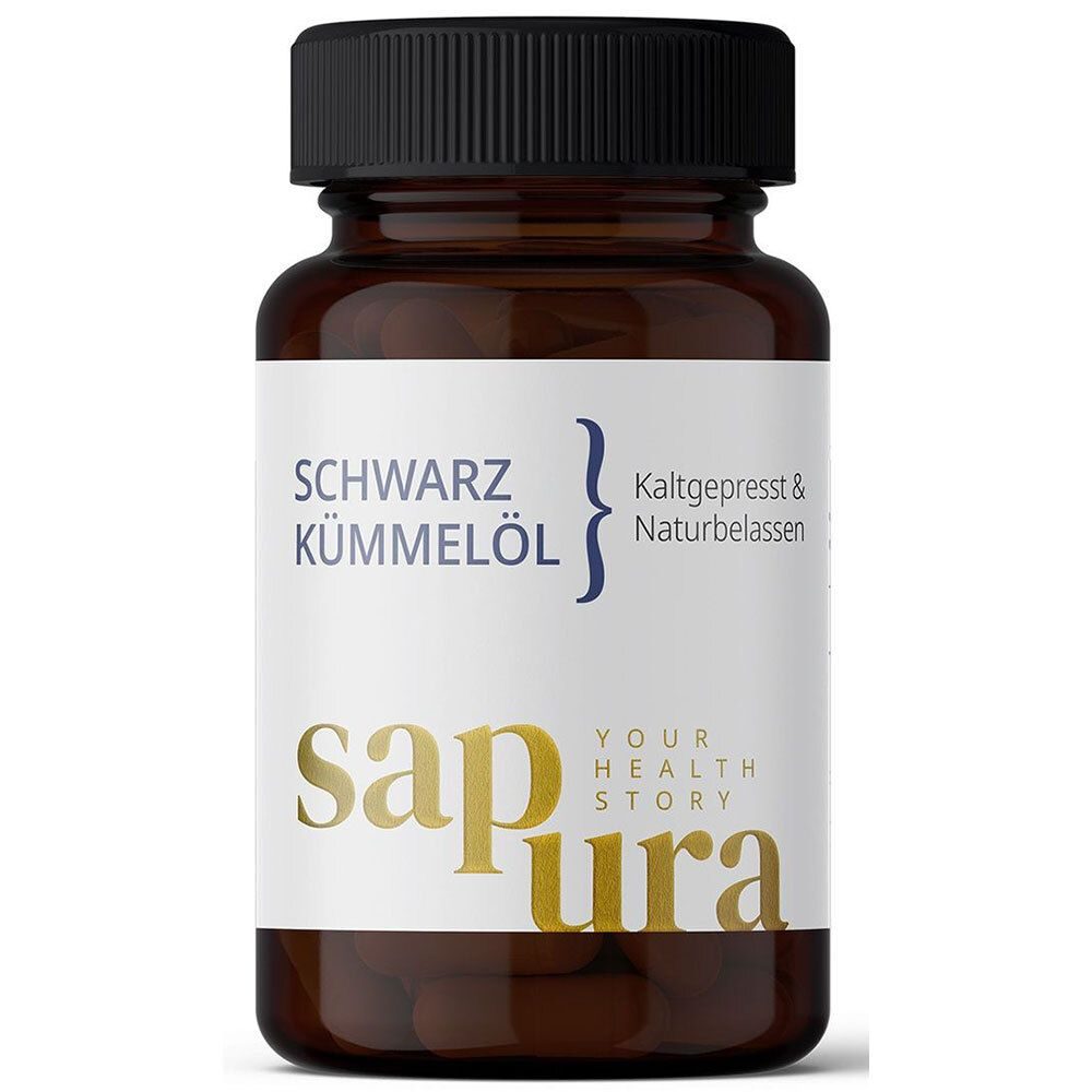 Sapura Schwarzkümmelöl Kapseln kaltgepresst naturbelassen