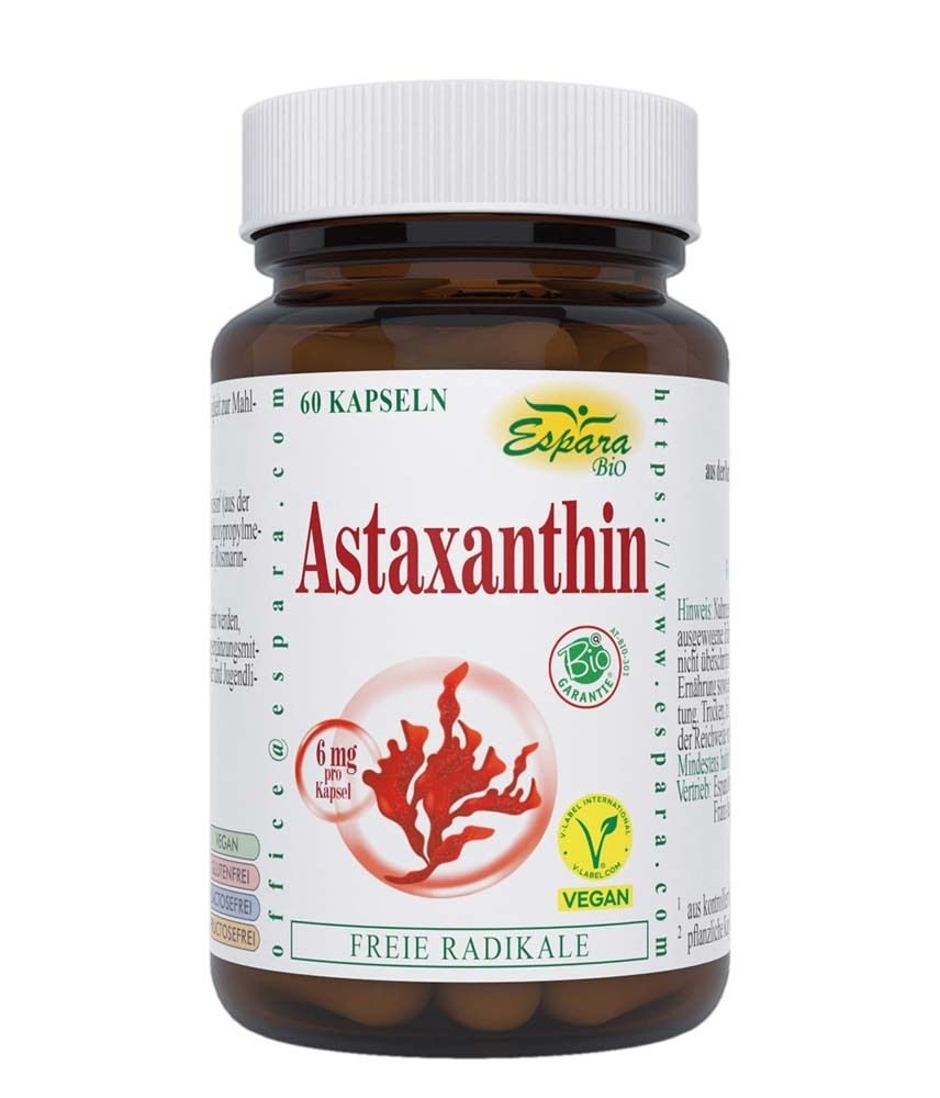 Espara Astaxanthin BIO Kapseln ? Antioxidativer Schutz aus der Blutregenalge