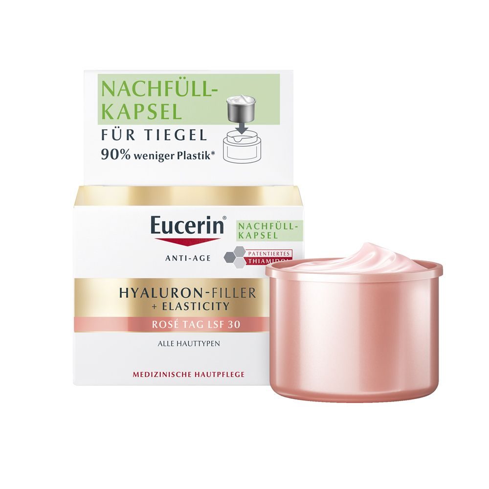 Eucerin - Hyaluron-Filler + Elasticity Tagespflege Rose LSF 30 Nachfüllkapsel, 50 ml