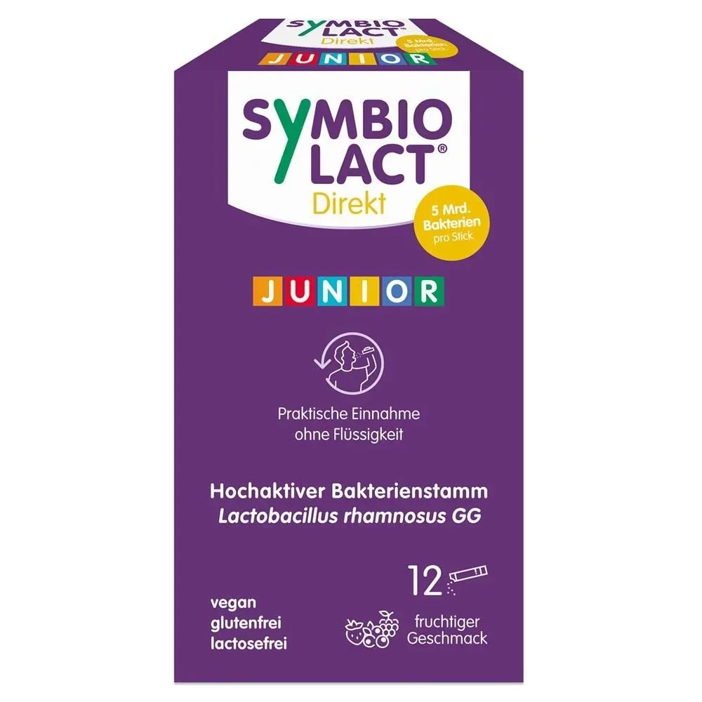 SymbioLact Direkt Junior ? 12 Sticks mit 5 Mrd. Lactobacillus rhamnosus GG
